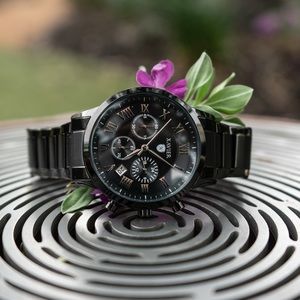 🔥NIB Xavier Executive Class Onyx Bracelet Watch🔥